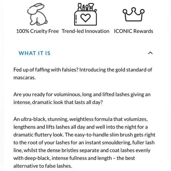 Iconic London Triple Threat Mascara in Black | NEW | Full Size - Picture 6 of 14